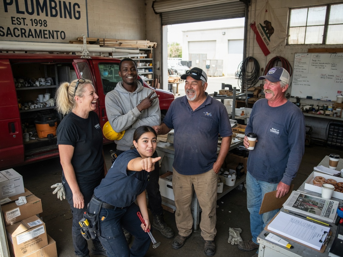 The Plumbing Pros California team at work in Sacramento